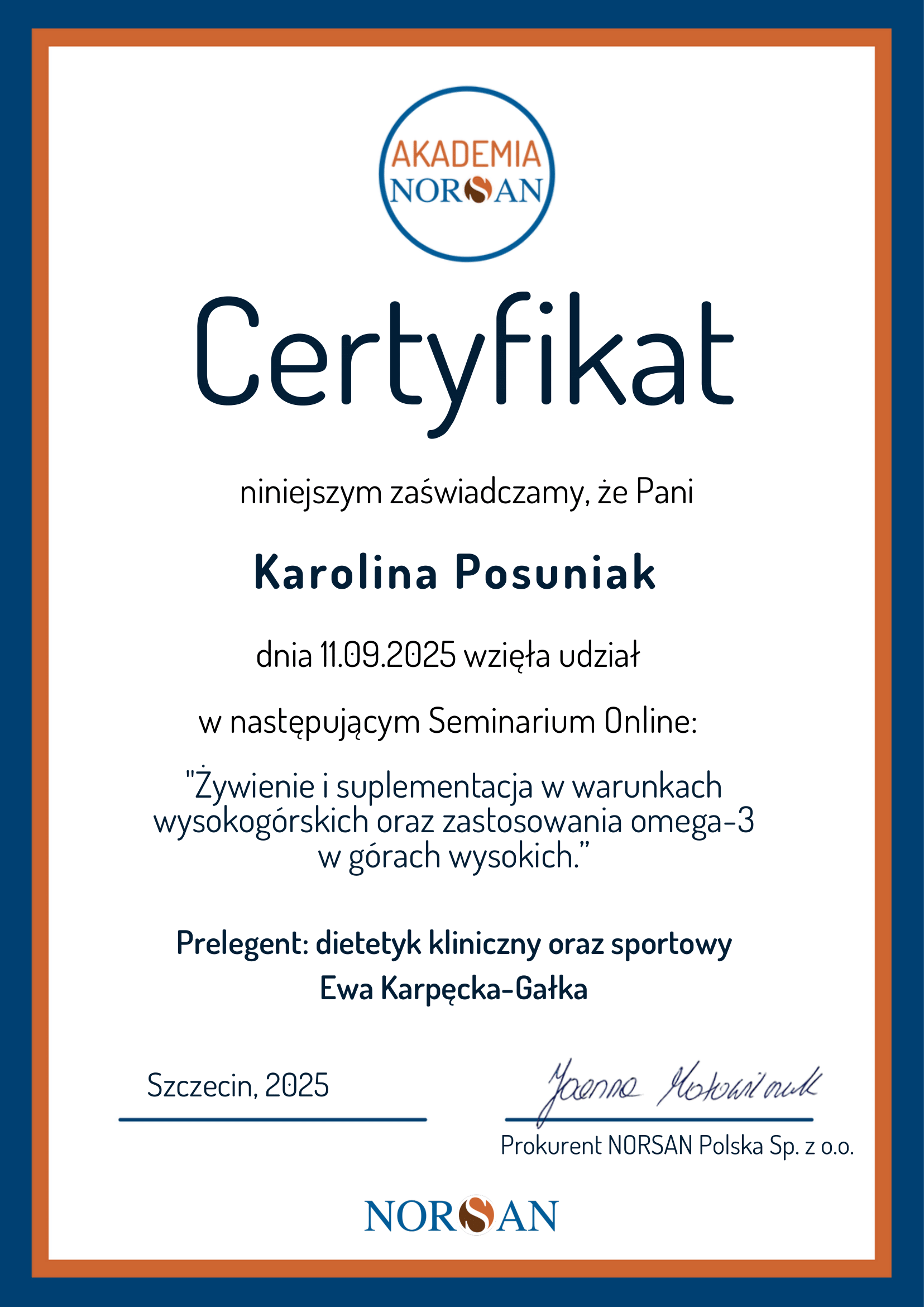 psychodietetyk warszawa oraz online Karolina Posuniak on-line
