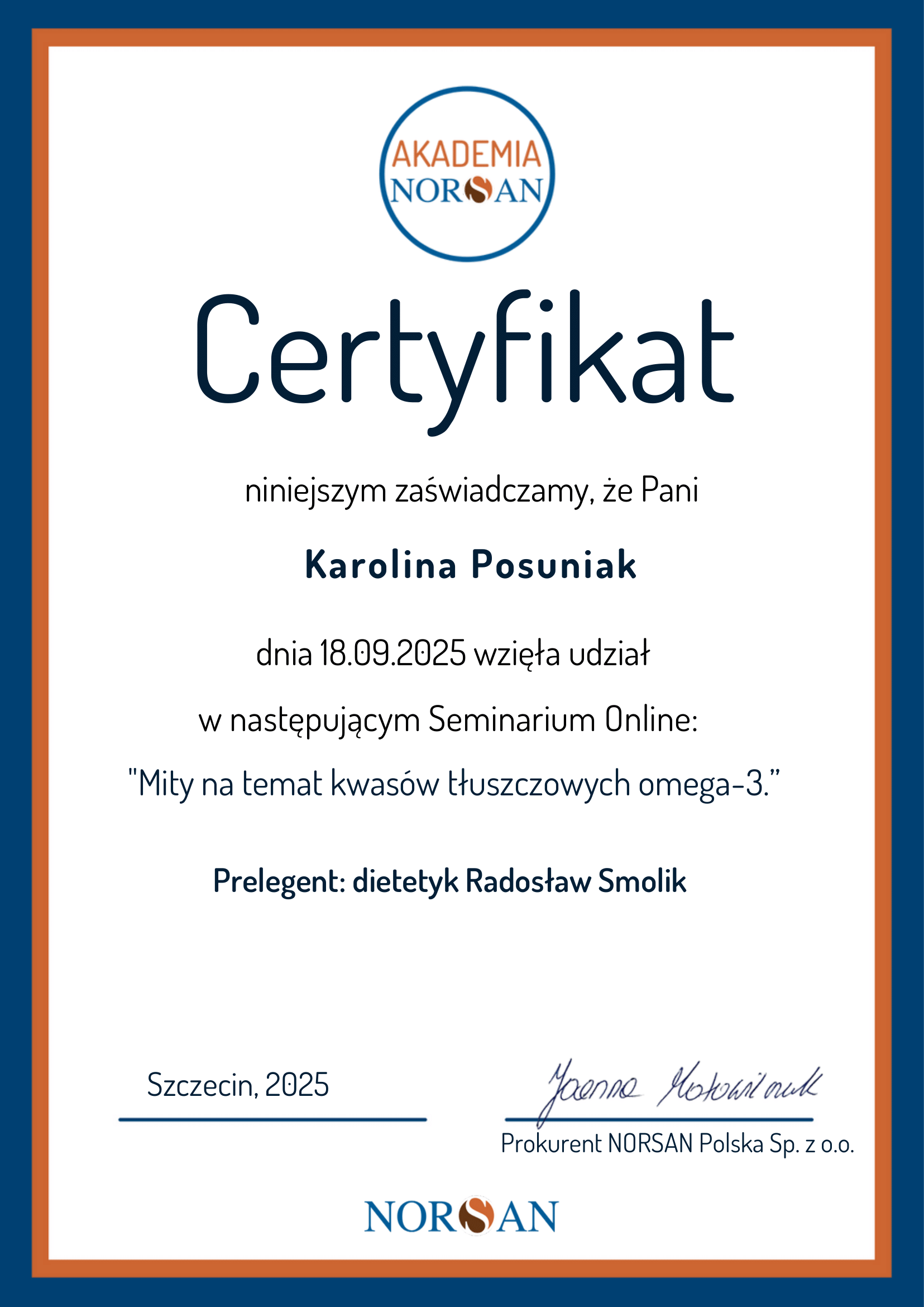 psychodietetyk warszawa oraz online Karolina Posuniak on-line