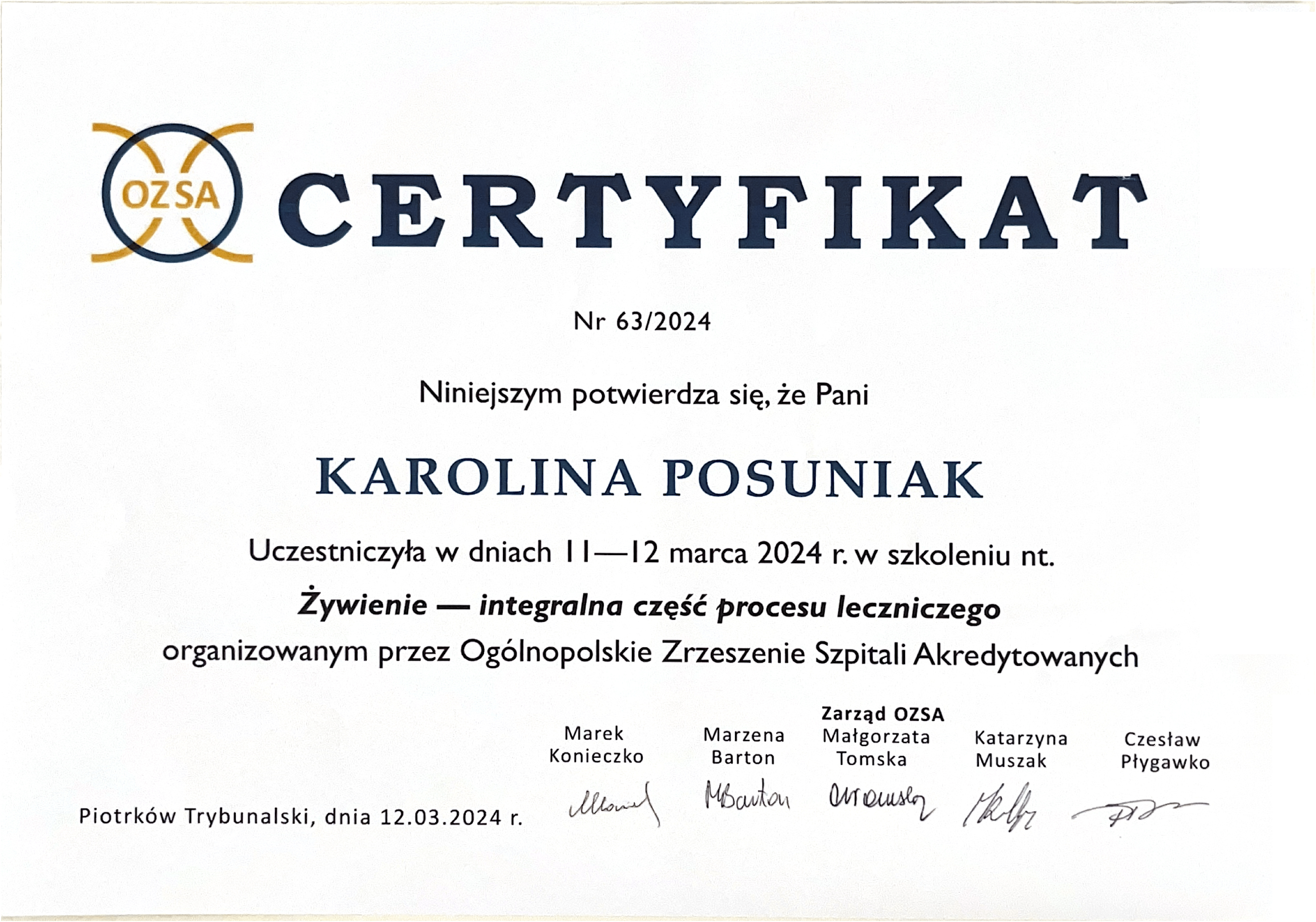 psychodietetyk warszawa oraz online Karolina Posuniak on-line