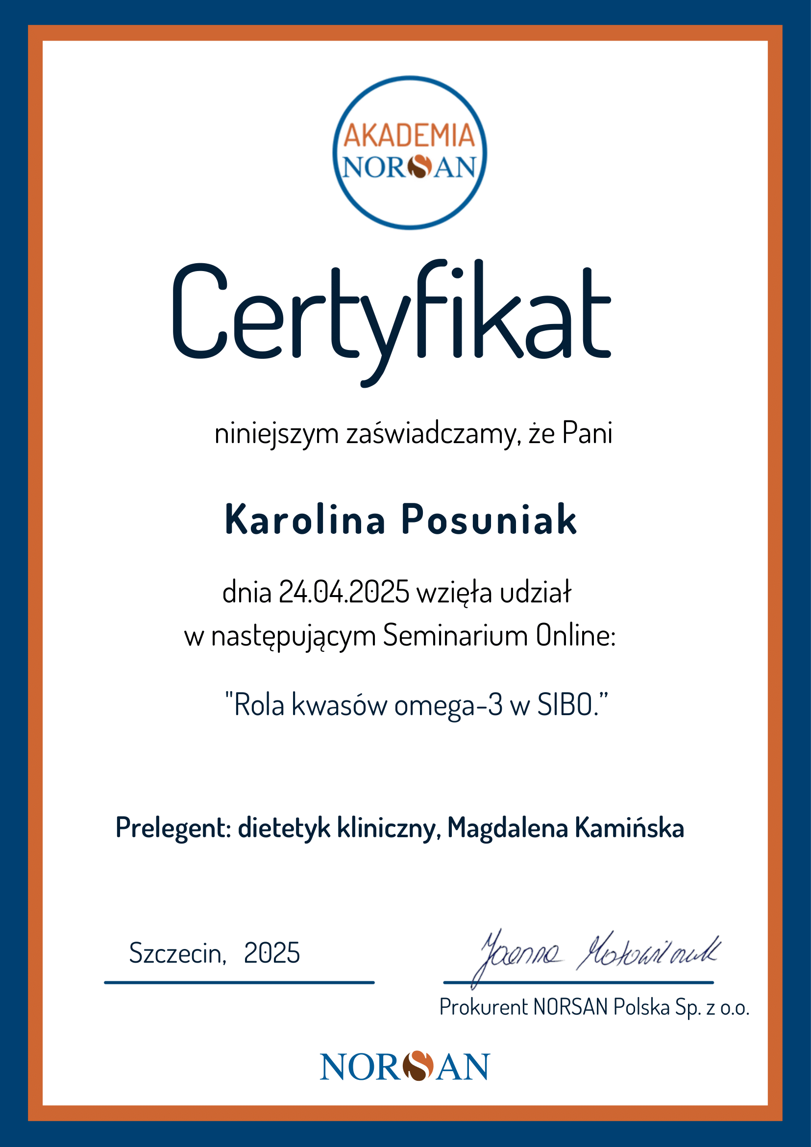 psychodietetyk warszawa oraz online Karolina Posuniak on-line