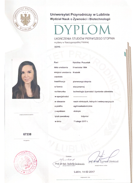 psychodietetyk warszawa oraz online Karolina Posuniak on-line