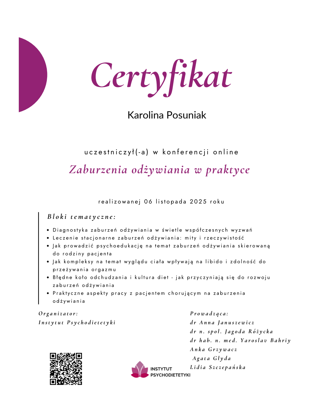 Psychodietetyk Warszawa & Online