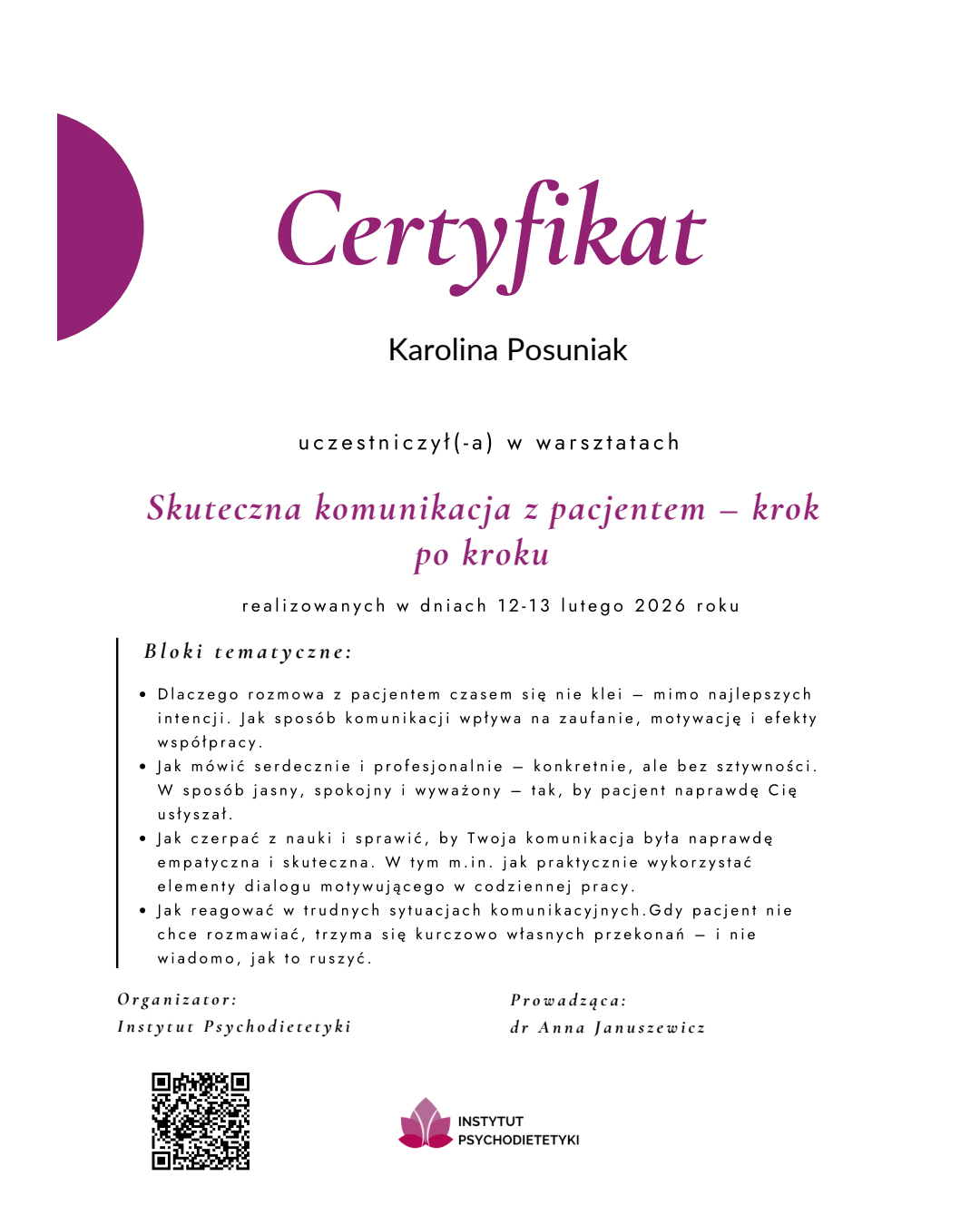Psychodietetyk Warszawa