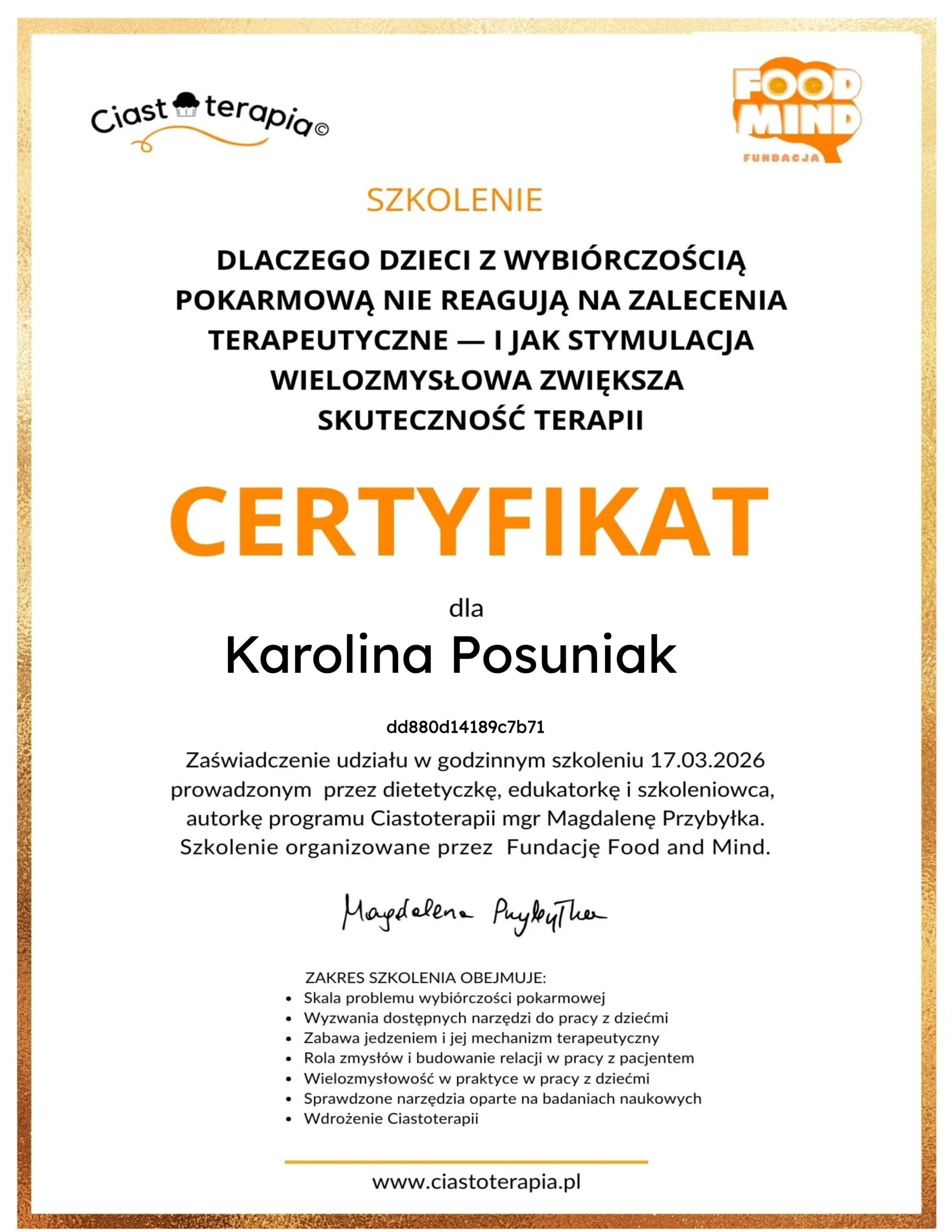 Psychodietetyk Warszawa Between Karolina Posuniak